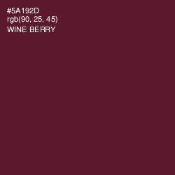 #5A192D - Wine Berry Color Image